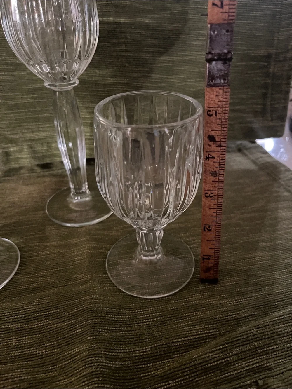 Vintage Home Interiors  Homeco votive Candle Holders, Set of 3 heavy glass